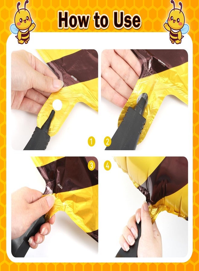 RANERVZ Happy 1st Bee Day Decorations Daisy Bee Balloons So Sweet to Bee One Bumble Bee First Birthday Decorations Fun to Bee One Decoration for Baby Shower 1 Year Old Birthday Party Milestone Supplies - Image 4